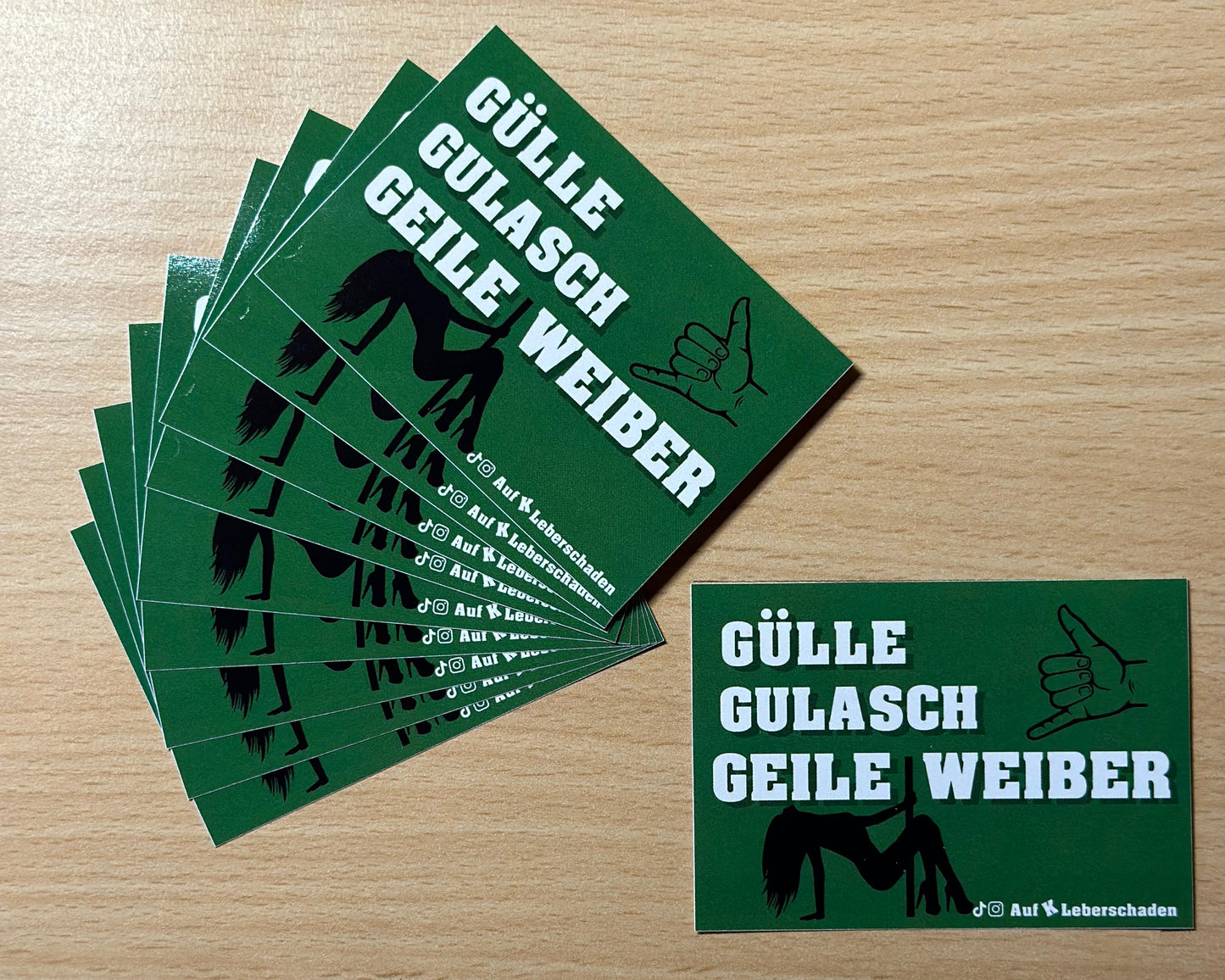 Sticker "Gülle Gulasch Geile Weiber"