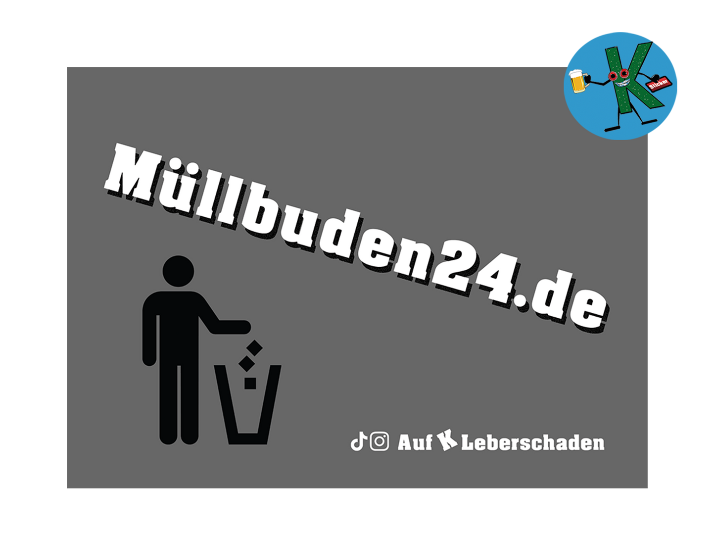 Sticker "Müllbuden24.de"